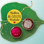 Thumbnail for Indianvibez Brothers are Cute Little Headache Metal Rakhi with Fridge Magnet - Kids Rakhi