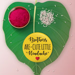 Thumbnail for Indianvibez Brothers are Cute Little Headache Metal Rakhi with Fridge Magnet - Kids Rakhi