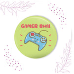 Thumbnail for Indianvibez Gamer Bhai Metal Rakhi with Fridge Magnet - Kids Rakhi
