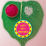 Thumbnail for Indianvibez Lazy No 1 Brother Metal Rakhi with Fridge Magnet - Kids Rakhi
