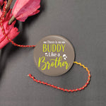 Thumbnail for Indianvibez There is no Buddy Like Brother Metal Rakhi with Fridge Magnet - Kids Rakhi