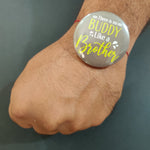 Thumbnail for Indianvibez There is no Buddy Like Brother Metal Rakhi with Fridge Magnet - Kids Rakhi