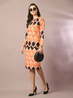 Thumbnail for Myshka Women's Multi Printed Round Neck Party Top With Skirt Co-ord set - Distacart