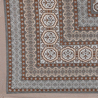 Thumbnail for Rudra Bazaar Brown 210 TC Cotton Double King Bedsheet With 2 Pillow Covers