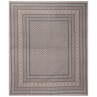 Thumbnail for Rudra Bazaar Brown 210 TC Cotton Double King Bedsheet With 2 Pillow Covers