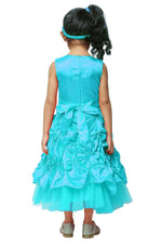 Thumbnail for Asmaani Kids Party Wear Stylish Dresses, Perfect for Parties, Functions & Vacations - Aqua Blue