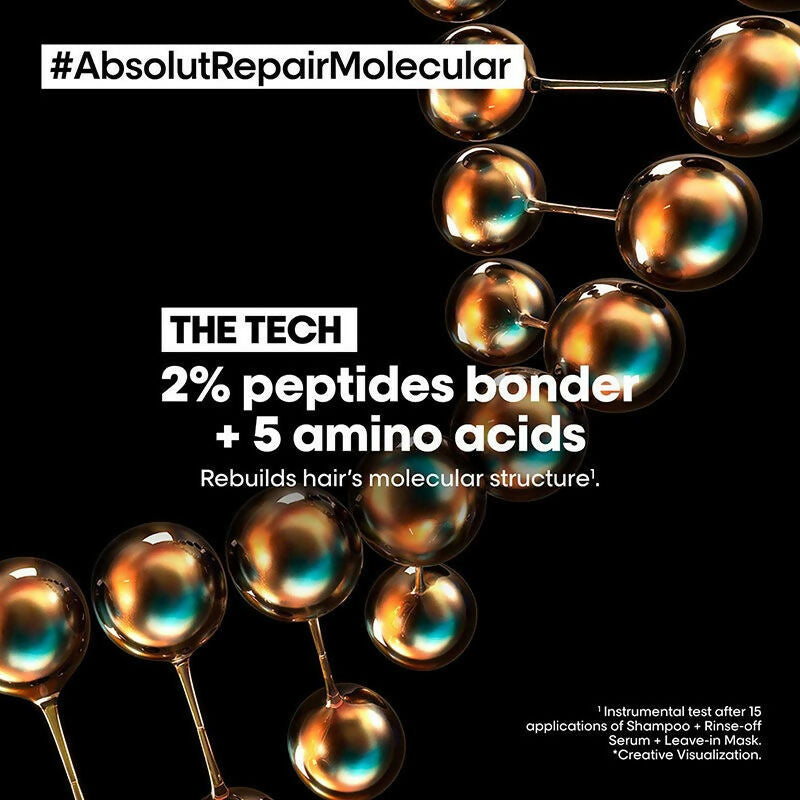 L'Oreal Paris Absolut Repair Molecular Deep Repairing Hair Rinse-Off Serum - Distacart