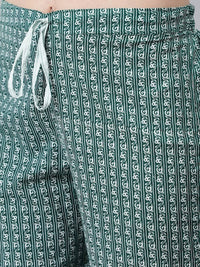 Thumbnail for Anubhutee Green Ethnic Motifs Embroidered Thread Work Pure Cotton Kurta with Trousers & With Dupatta - Distacart