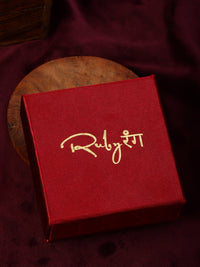 Thumbnail for Kundan Maang Tikka with Diamonds & Semi Precious Stone - Ruby Raang