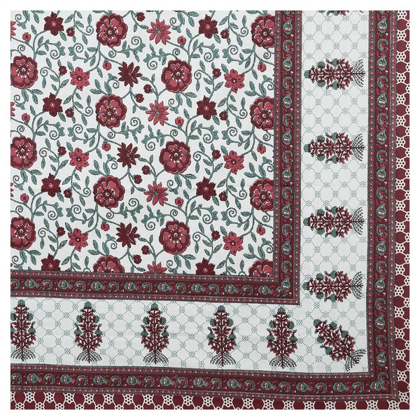 Rudra Bazaar Multicolour 210 TC Cotton Double King Bedsheet With 2 Pillow Covers - Distacart