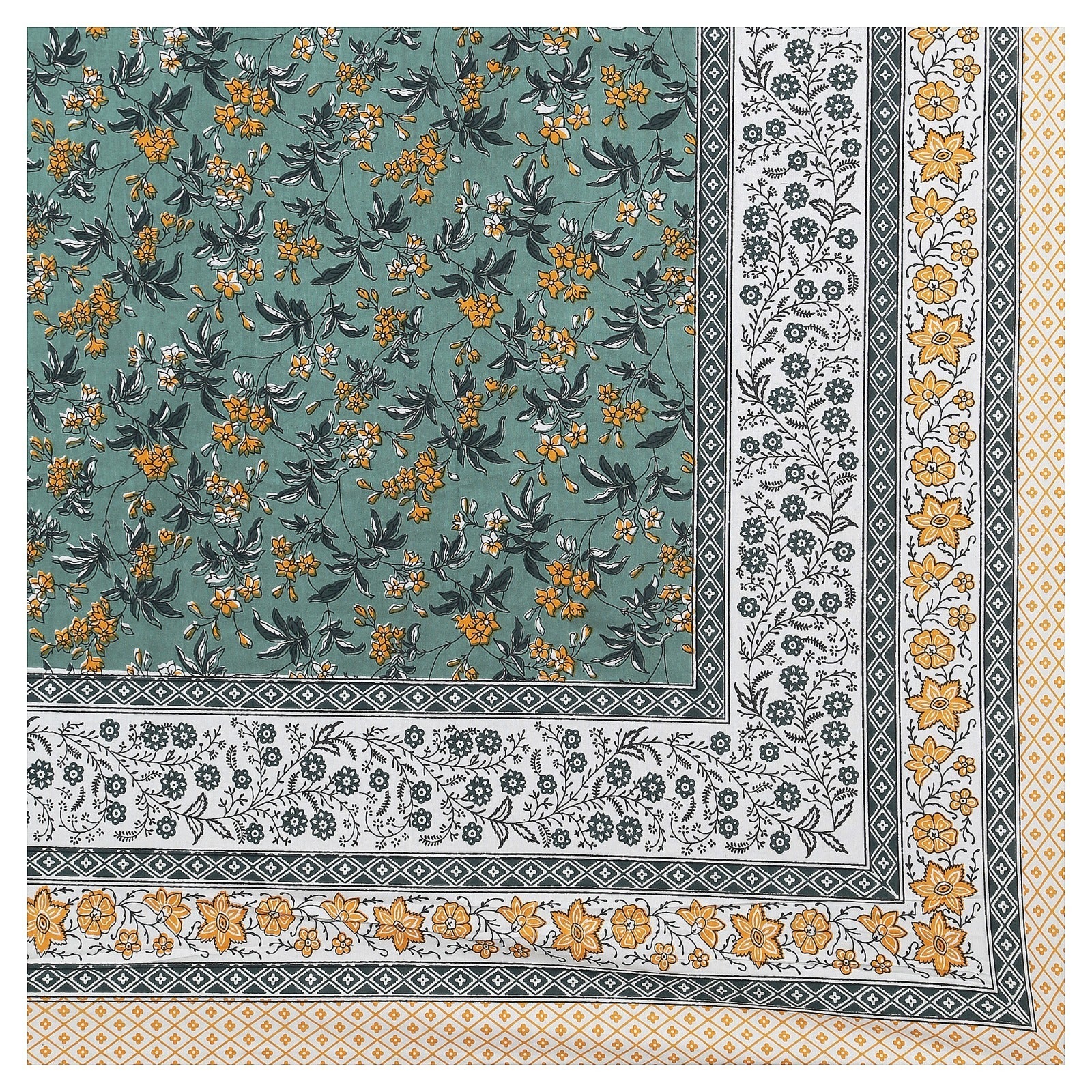 Rudra Bazaar Multicolour 210 TC Cotton Double King Bedsheet With 2 Pillow Covers - Distacart