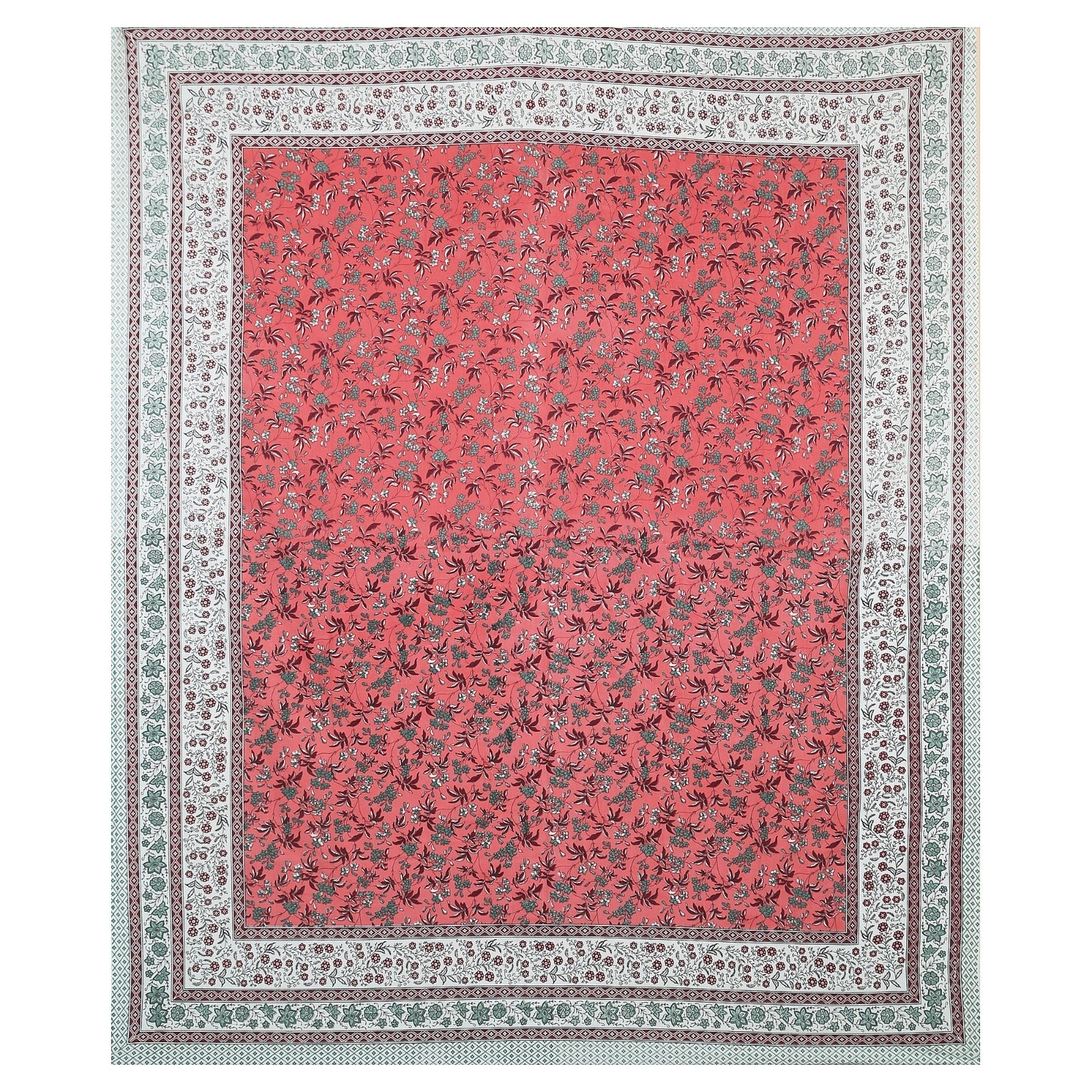 Rudra Bazaar Multicolour 210 TC Cotton Double King Bedsheet With 2 Pillow Covers - Distacart