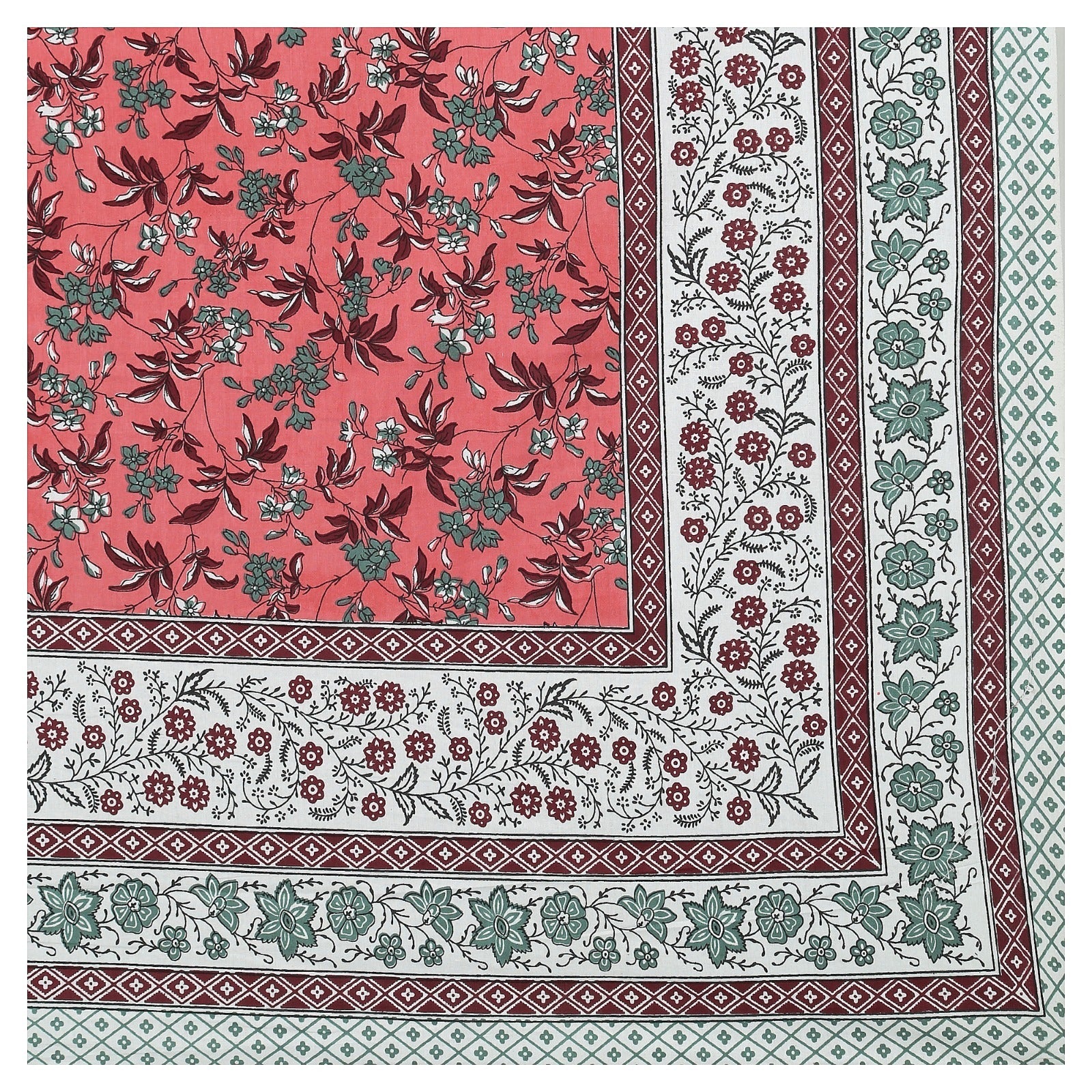 Rudra Bazaar Multicolour 210 TC Cotton Double King Bedsheet With 2 Pillow Covers - Distacart