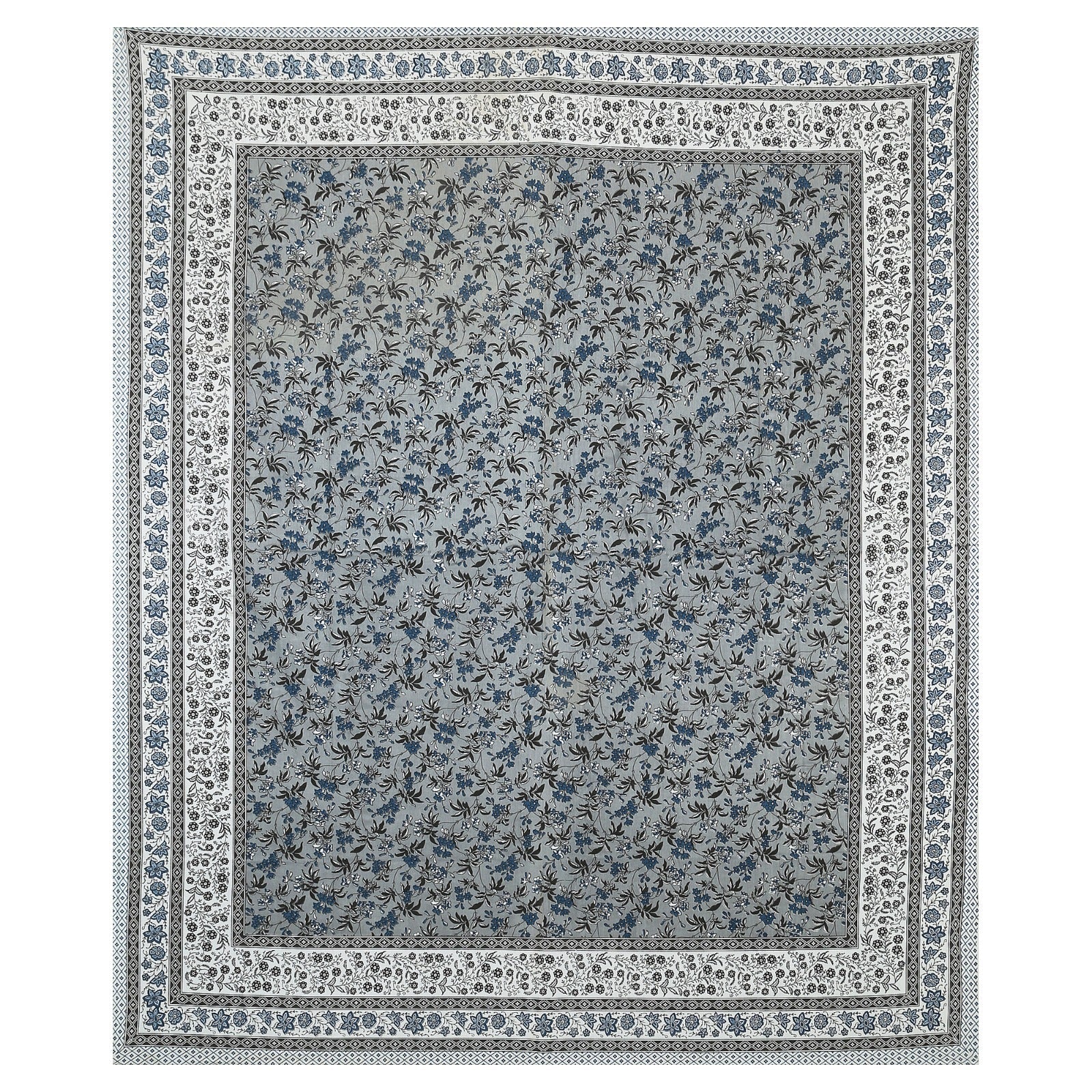 Rudra Bazaar Multicolour 210 TC Cotton Double King Bedsheet With 2 Pillow Covers - Distacart