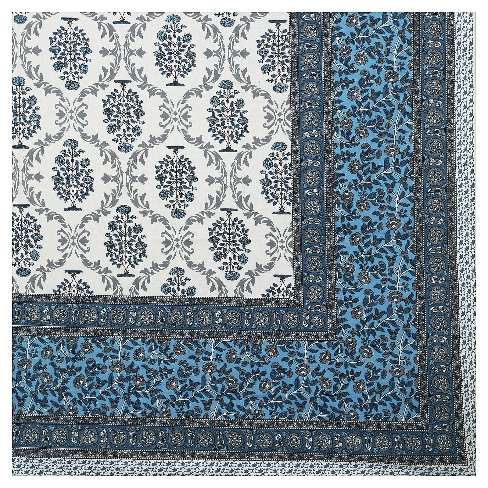 Rudra Bazaar Multicolour 210 TC Cotton Double King Bedsheet With 2 Pillow Covers - Distacart