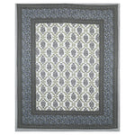 Thumbnail for Rudra Bazaar Multicolour 210 TC Cotton Double King Bedsheet With 2 Pillow Covers - Distacart