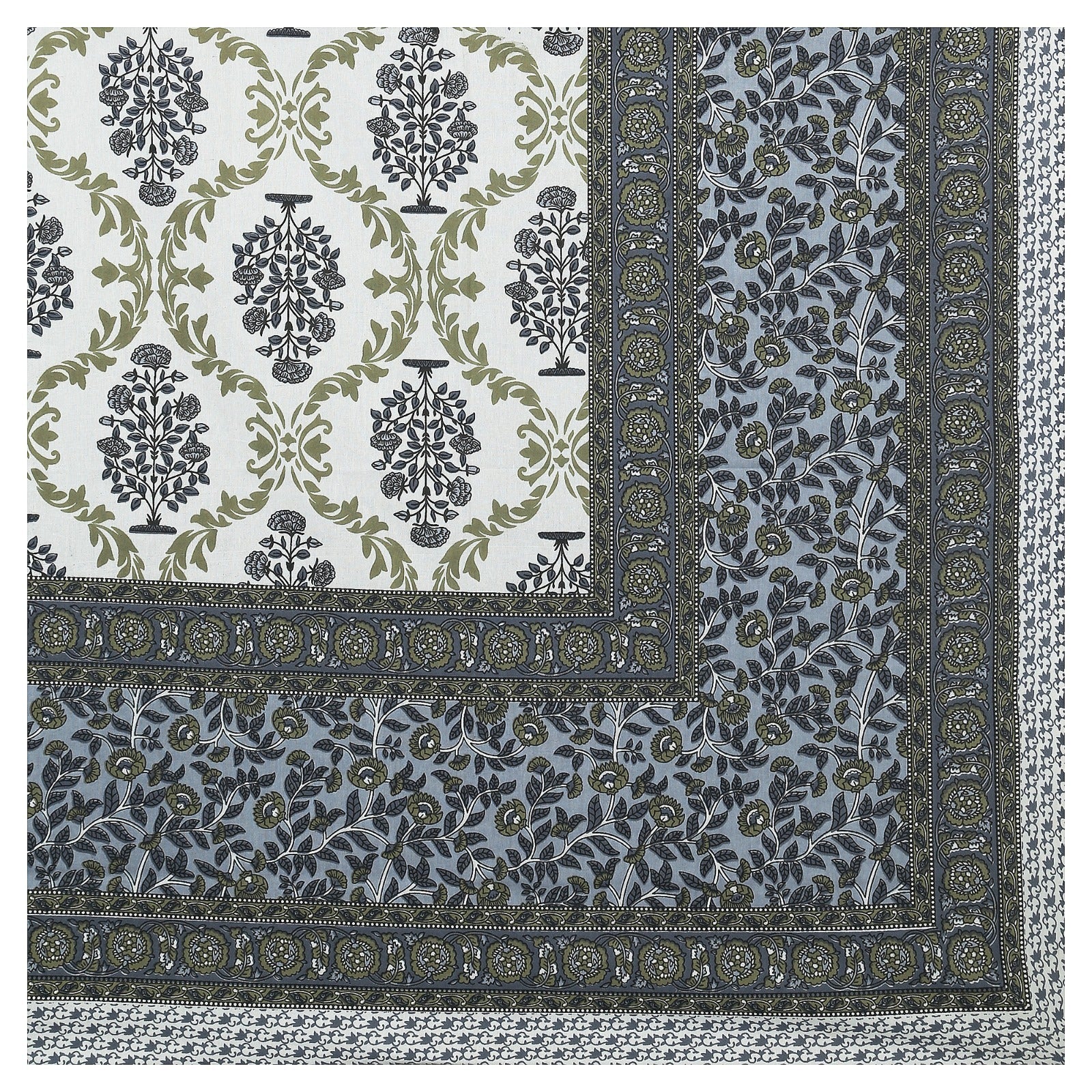 Rudra Bazaar Multicolour 210 TC Cotton Double King Bedsheet With 2 Pillow Covers - Distacart