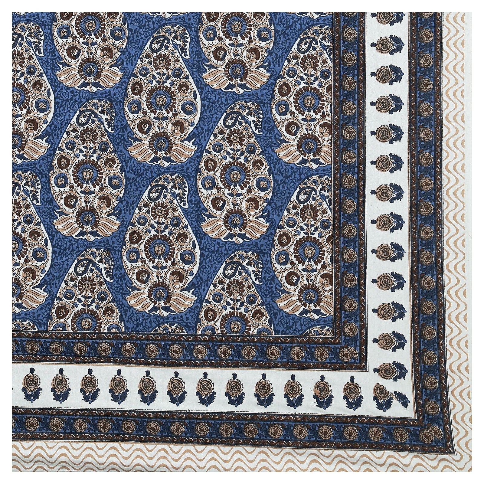 Rudra Bazaar Multicolour 210 TC Cotton Double King Bedsheet With 2 Pillow Covers - Distacart