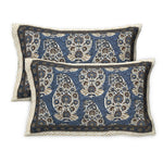 Thumbnail for Rudra Bazaar Multicolour 210 TC Cotton Double King Bedsheet With 2 Pillow Covers - Distacart