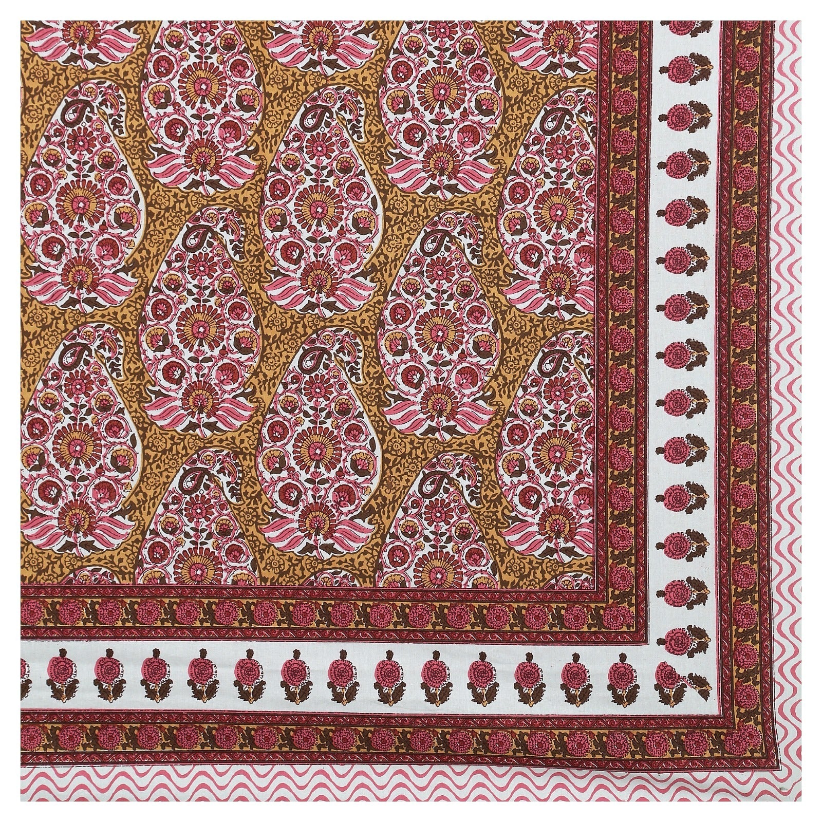 Rudra Bazaar Multicolour 210 TC Cotton Double King Bedsheet With 2 Pillow Covers - Distacart