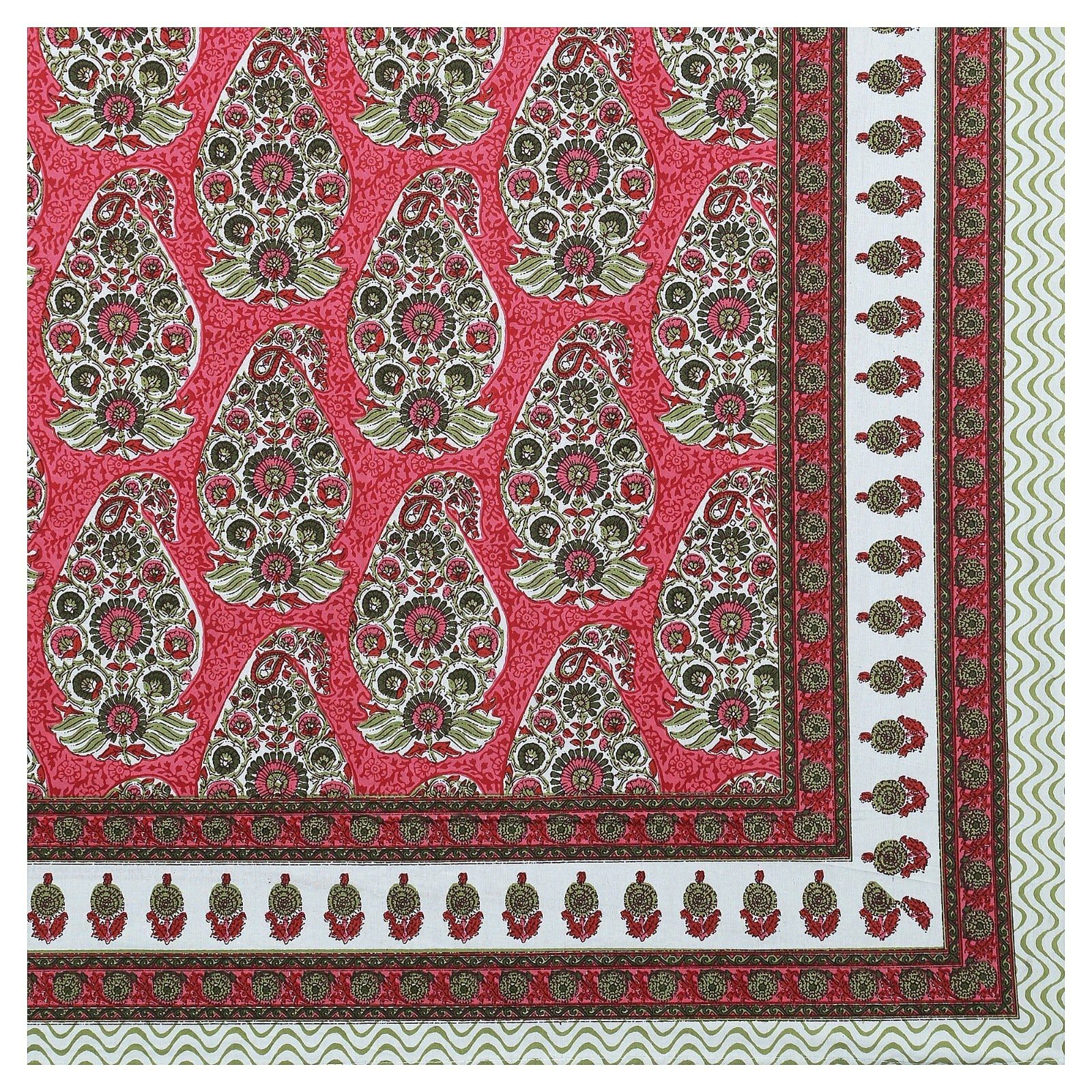 Rudra Bazaar Multicolour 210 TC Cotton Double King Bedsheet With 2 Pillow Covers - Distacart