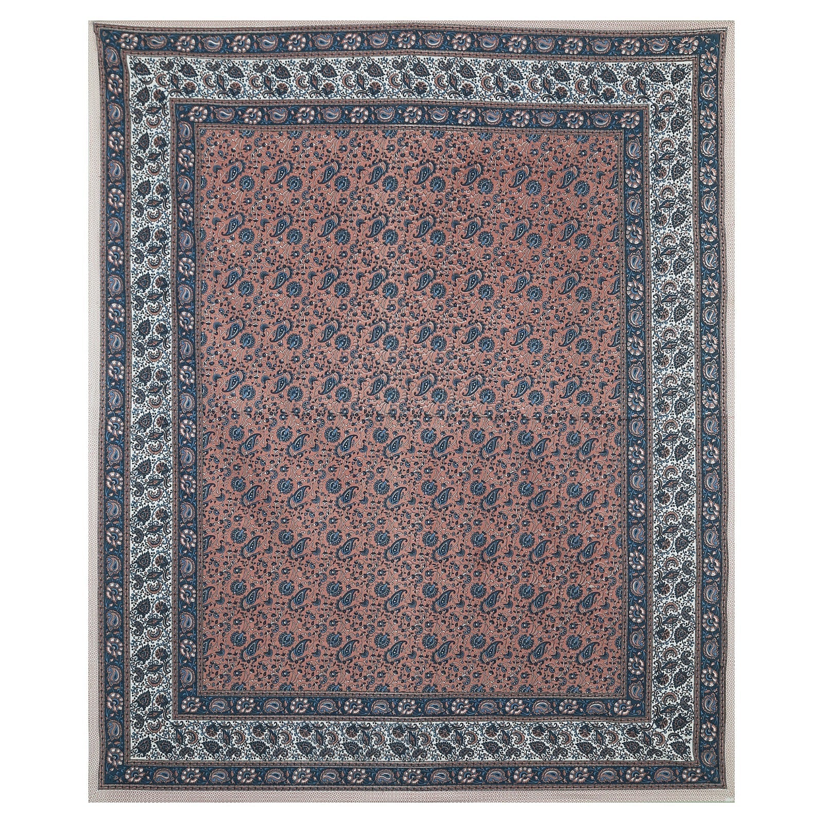 Rudra Bazaar Multicolour 210 TC Cotton Double King Bedsheet With 2 Pillow Covers - Distacart