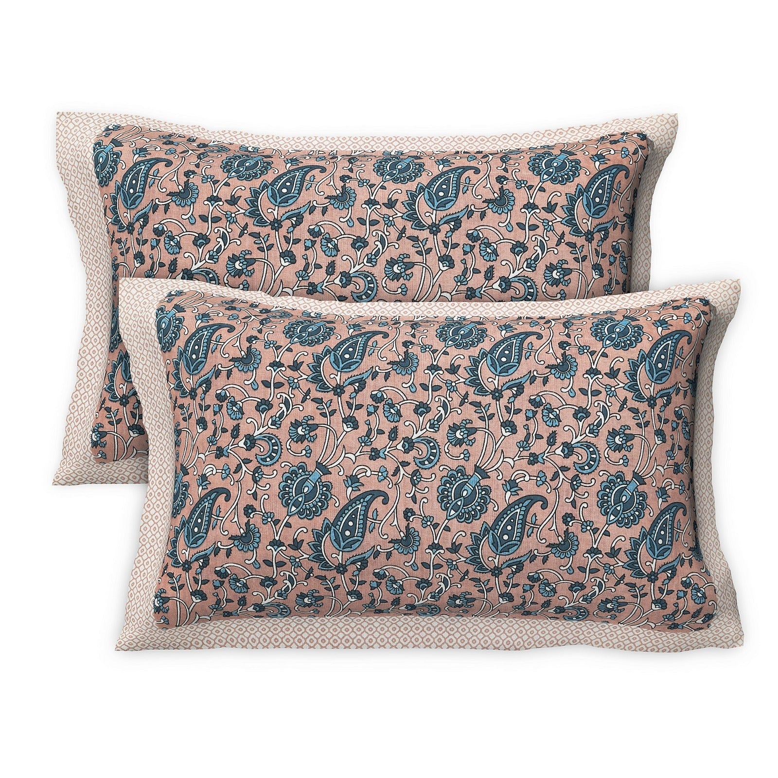 Rudra Bazaar Multicolour 210 TC Cotton Double King Bedsheet With 2 Pillow Covers - Distacart