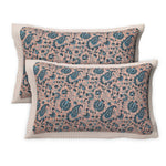 Thumbnail for Rudra Bazaar Multicolour 210 TC Cotton Double King Bedsheet With 2 Pillow Covers - Distacart