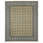 Thumbnail for Rudra Bazaar Multicolour 210 TC Cotton Double King Bedsheet With 2 Pillow Covers - Distacart