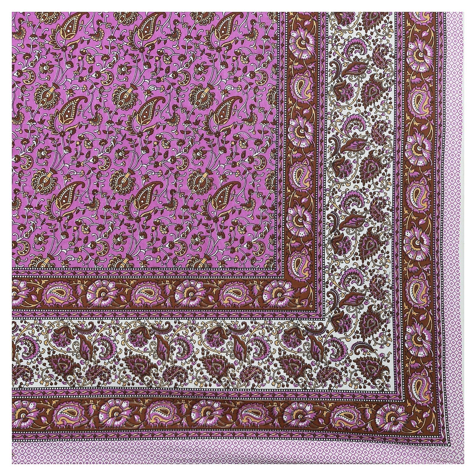 Rudra Bazaar Multicolour 210 TC Cotton Double King Bedsheet With 2 Pillow Covers - Distacart