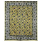 Thumbnail for Rudra Bazaar Multicolour 210 TC Cotton Double King Bedsheet With 2 Pillow Covers - Distacart