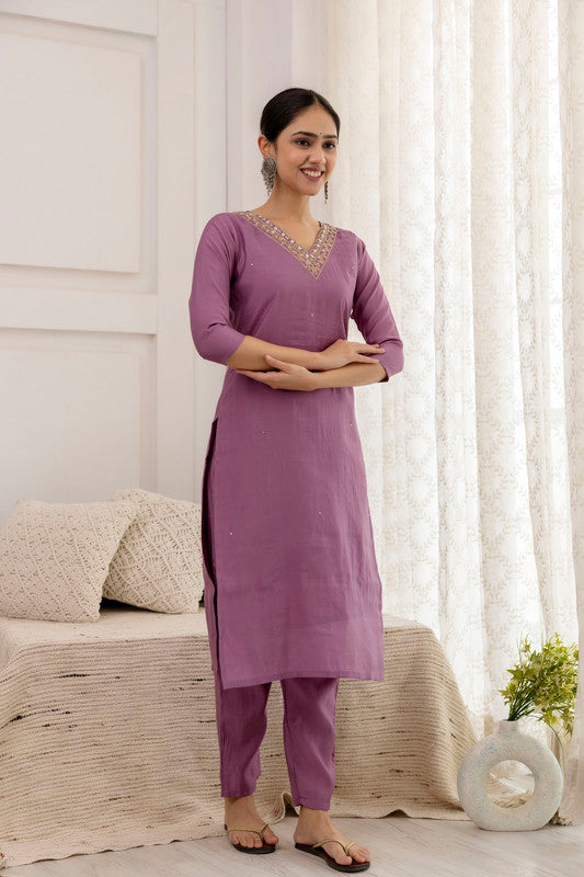 Malishka Women's Viscose Yoke Design Solid Straight Kurta Pant With Dupatta