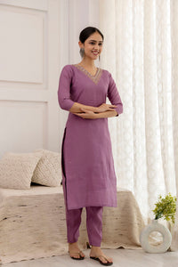 Thumbnail for Malishka Women's Viscose Yoke Design Solid Straight Kurta Pant With Dupatta