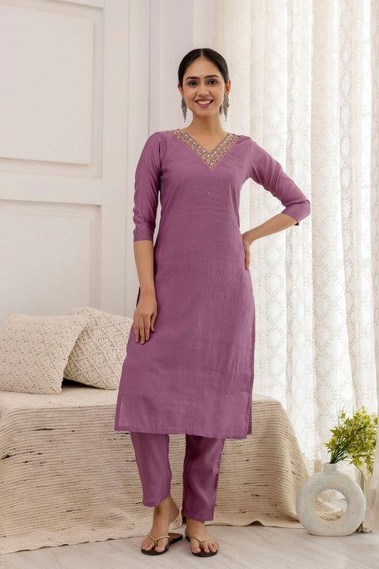 Malishka Women's Viscose Yoke Design Solid Straight Kurta Pant With Dupatta