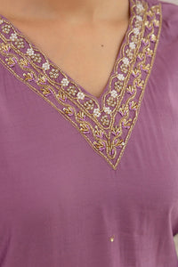 Thumbnail for Malishka Women's Viscose Yoke Design Solid Straight Kurta Pant With Dupatta
