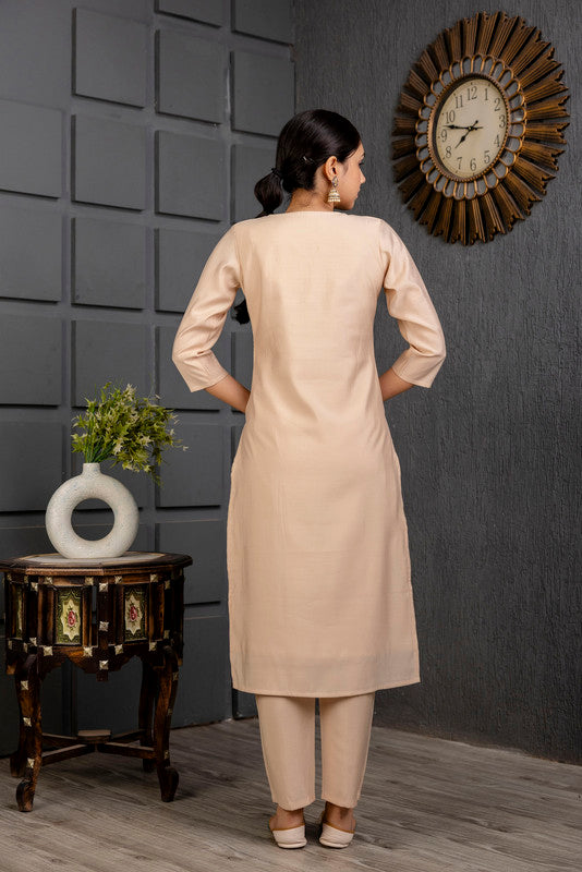 Malishka Women's Viscose Yoke Design Solid Straight Kurta Pant With Dupatta