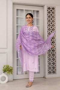 Thumbnail for Malishka Women's Viscose Yoke Design Solid Straight Kurta Pant With Dupatta