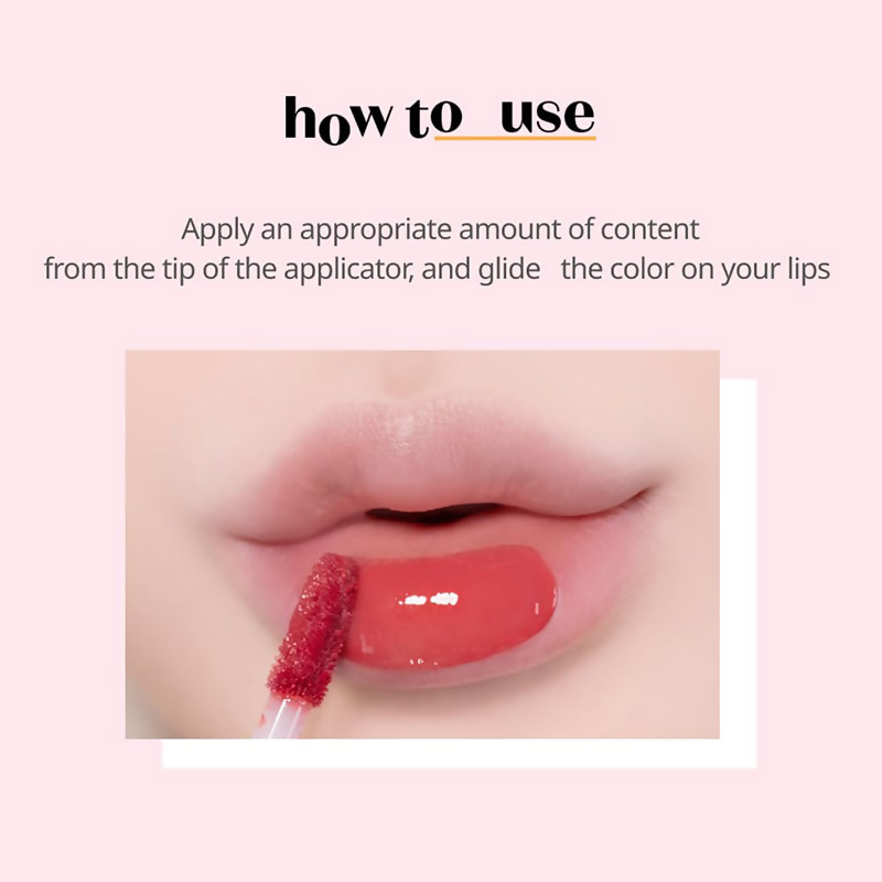 Etude House Over Glowy Tint - 01 Black Cat Rose Jelly