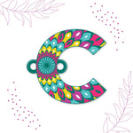 Thumbnail for Indianvibez Alphabet C Wooden Rakhi - Kids Rakhi