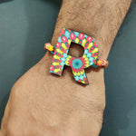Thumbnail for Indianvibez Alphabet R Wooden Rakhi - Kids Rakhi