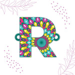Thumbnail for Indianvibez Alphabet R Wooden Rakhi - Kids Rakhi