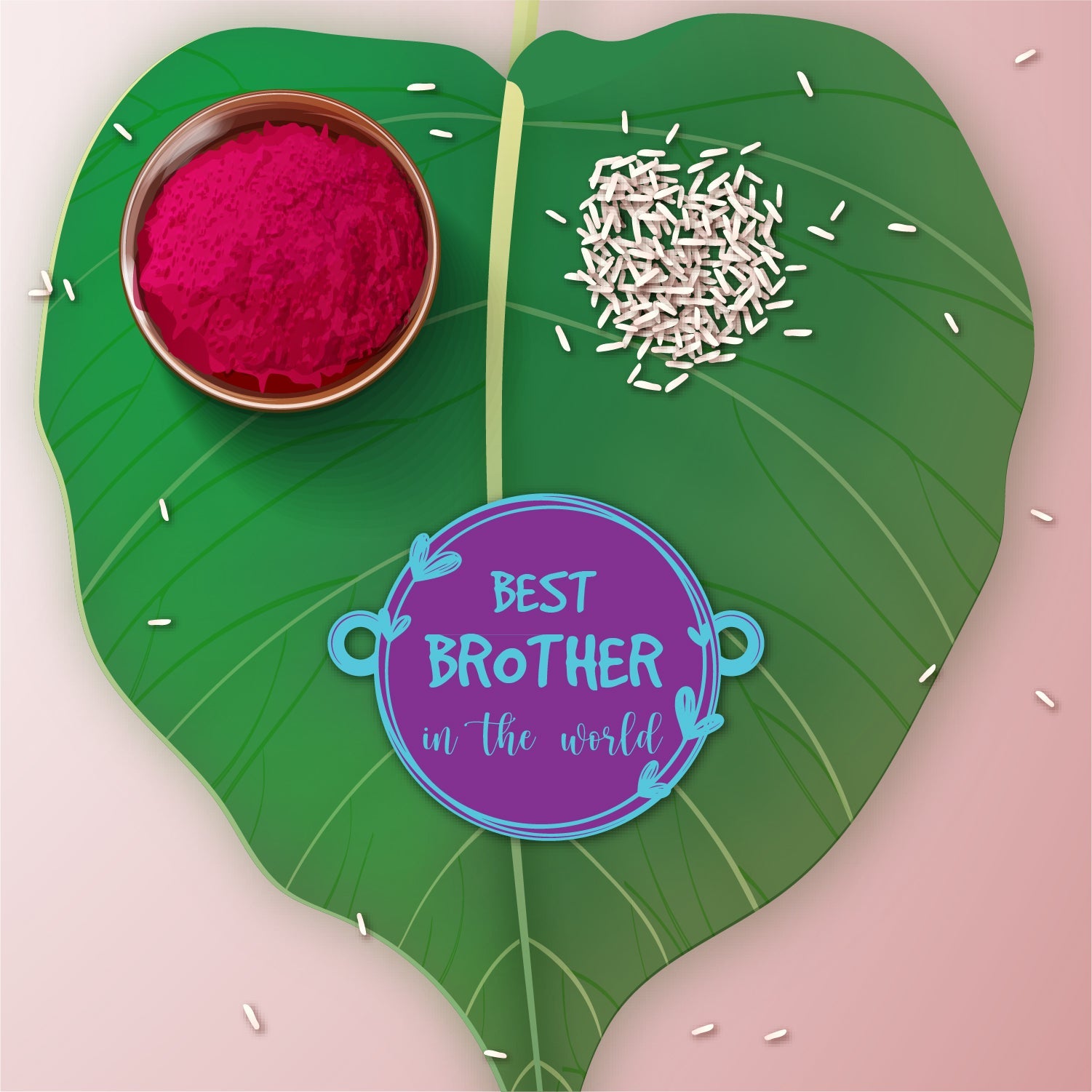 Indianvibez Best Brother in the World Wooden Rakhi with Rudraksha Thread| Rakhi for Bhaiya, Shop India - Kids Rakhi