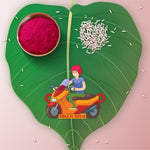 Thumbnail for Indianvibez Biker Bhai Wooden Rakhi with Rudraksha, Motorcycle Rakhi for Bro, Shop India - Kids Rakhi
