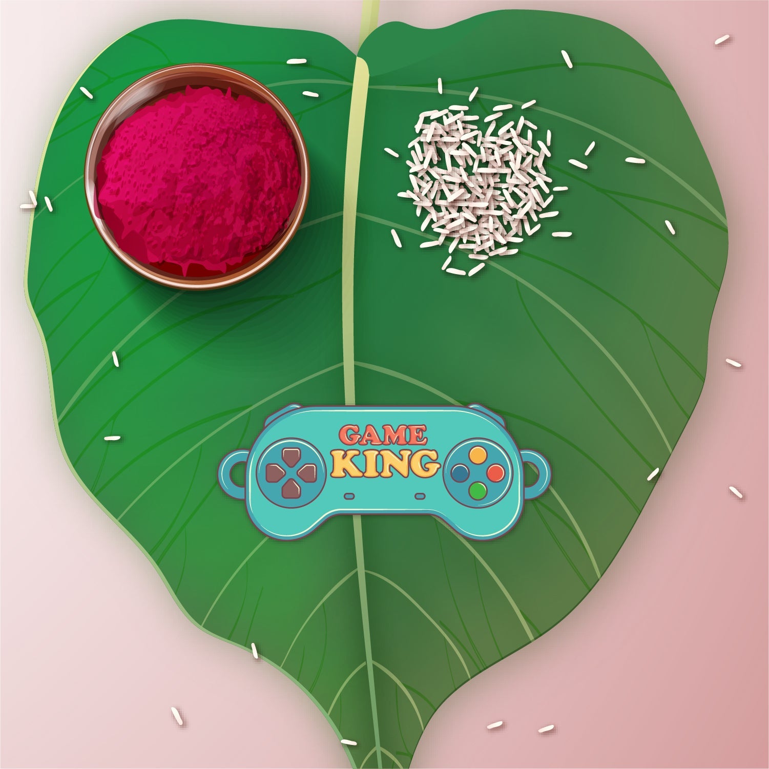 Indianvibez Gamer King Bhai Wooden Rakhi with Rudraksha, Gaming Rakhi for Bro, Shop India - Kids Rakhi