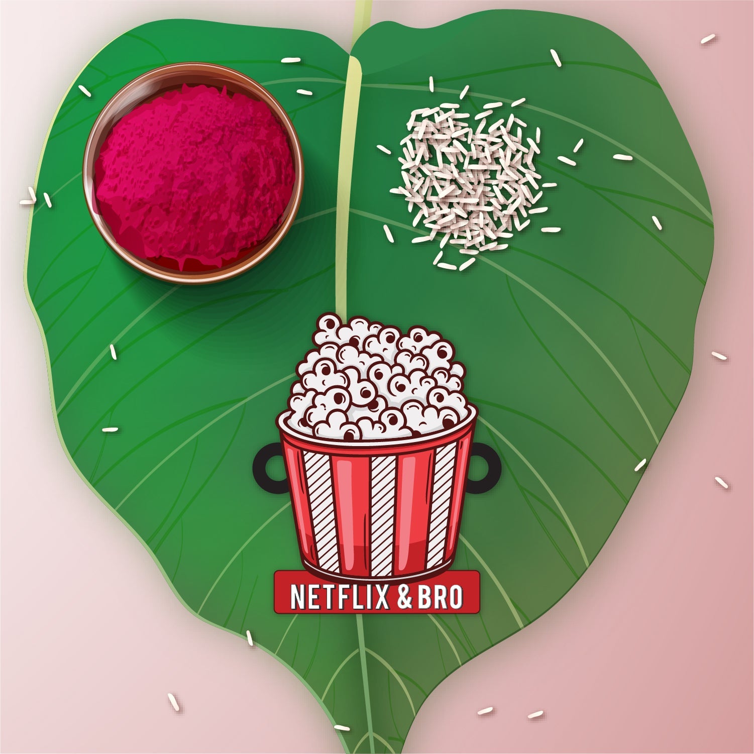 Indianvibez Netflix & Bro Wooden Rakhi with Rudraksha, Chill Bhai Rakhi, Shop India - Kids Rakhi