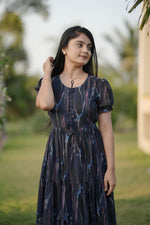 Thumbnail for Preksha Creation Women Multicolour Georgette Floral Maxi dress Gown - Distacart