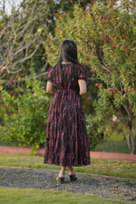 Thumbnail for Preksha Creation Women Multicolour Georgette Floral Maxi dress Gown - Distacart