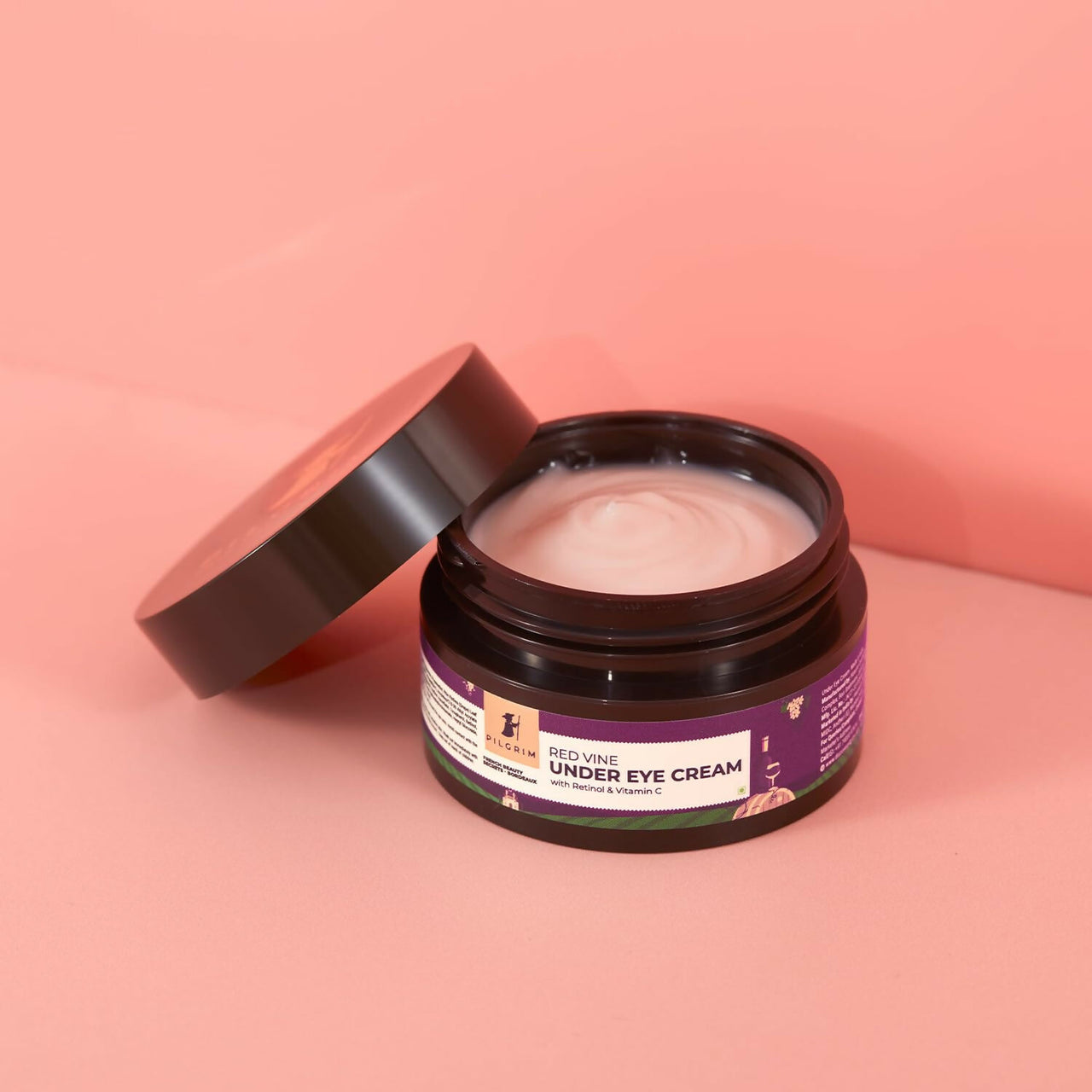 Pilgrim Red Vine Under Eye Cream with Retinol & Vitamin C For Dark Circles, Wrinkles, & Puffy Eyes - Distacart