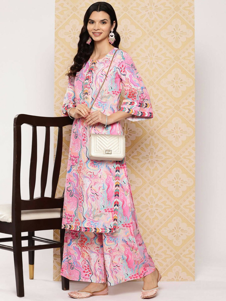 Ahalyaa Women's Traditional wear Kurta Set - Multi - Distacart