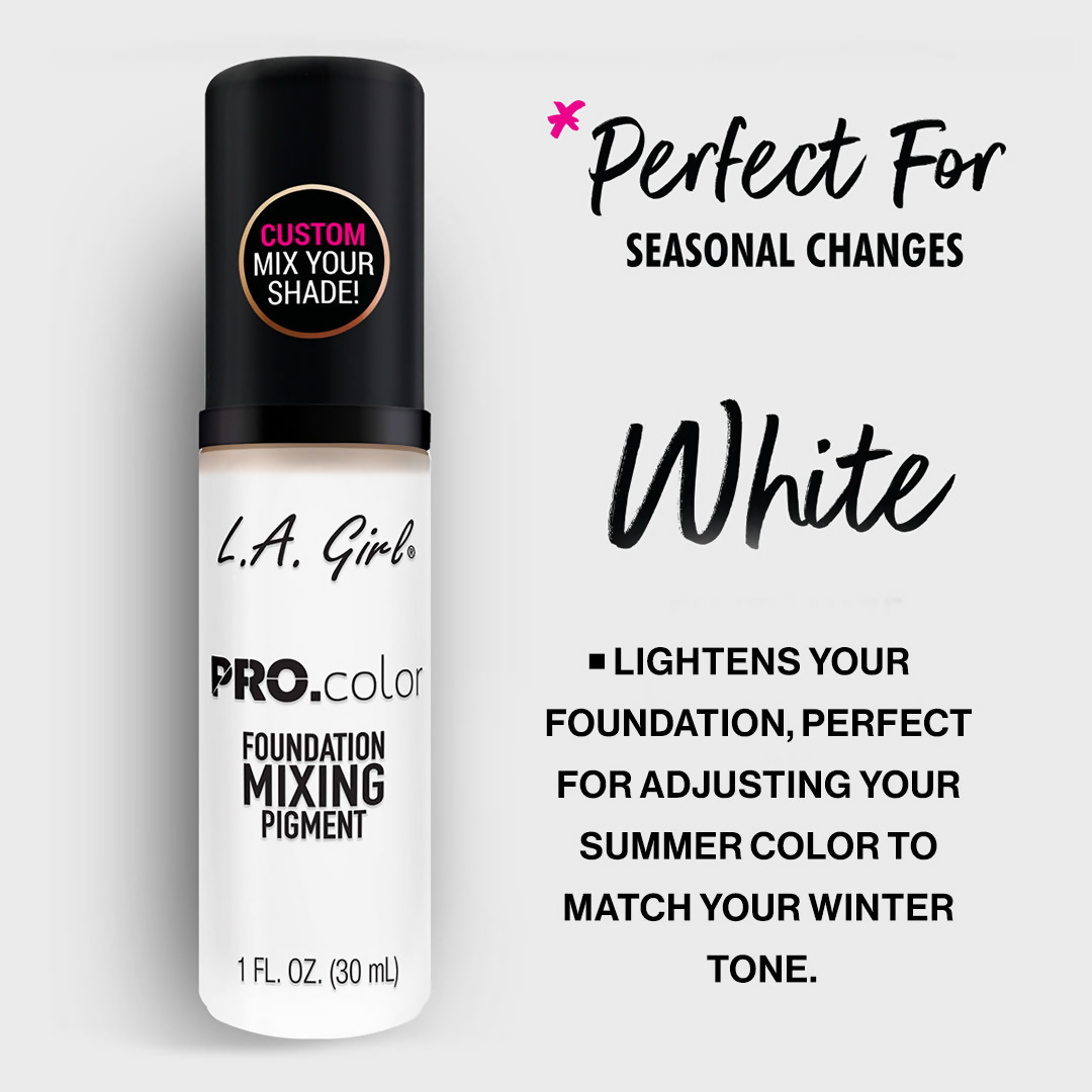 L.A. Girl Pro Color & Pro Matte Foundation - White - Distacart